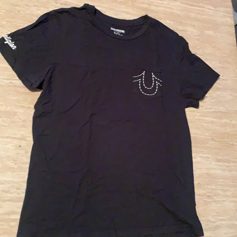 True Religion Jeans - S/S pocket Tee - Black- XL